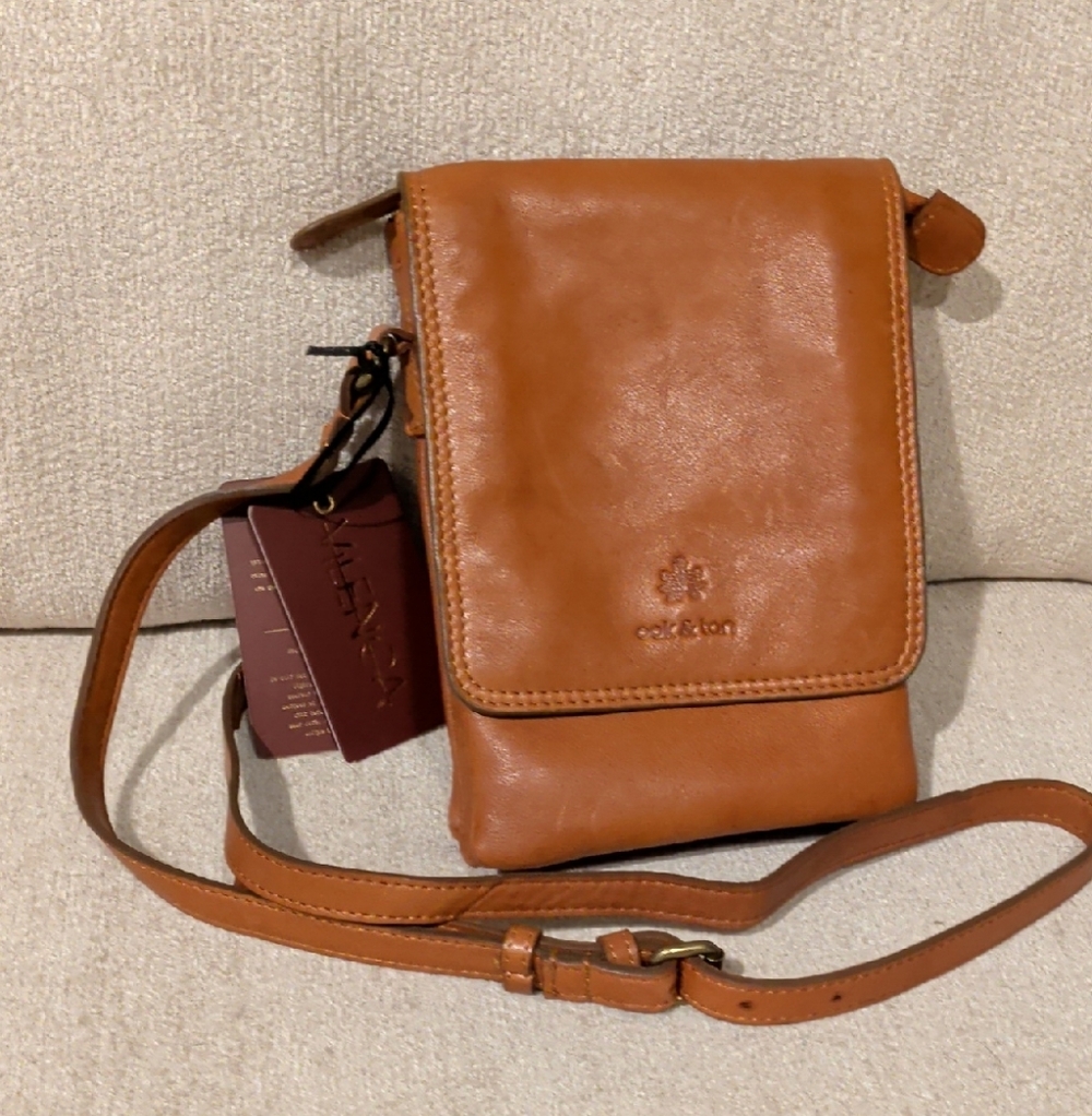 Brown Leather Crossbody Bag